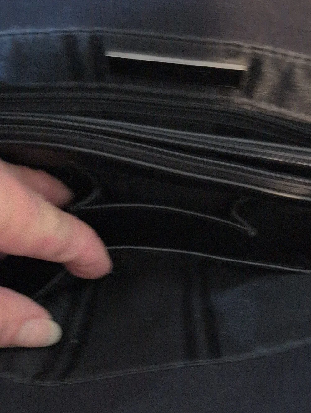 Vintage Tumi Black Canvas and Leather Tote Bag